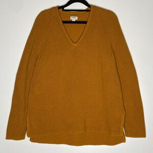 J. Crew Cotton V-neck Tunic Sweater Women's Size Medium